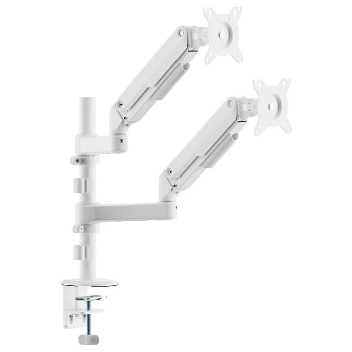 Aisens Soporte de Mesa Eco Contrapeso para 2 Monitores/TV de 17-32 Pulgadas, Blanco